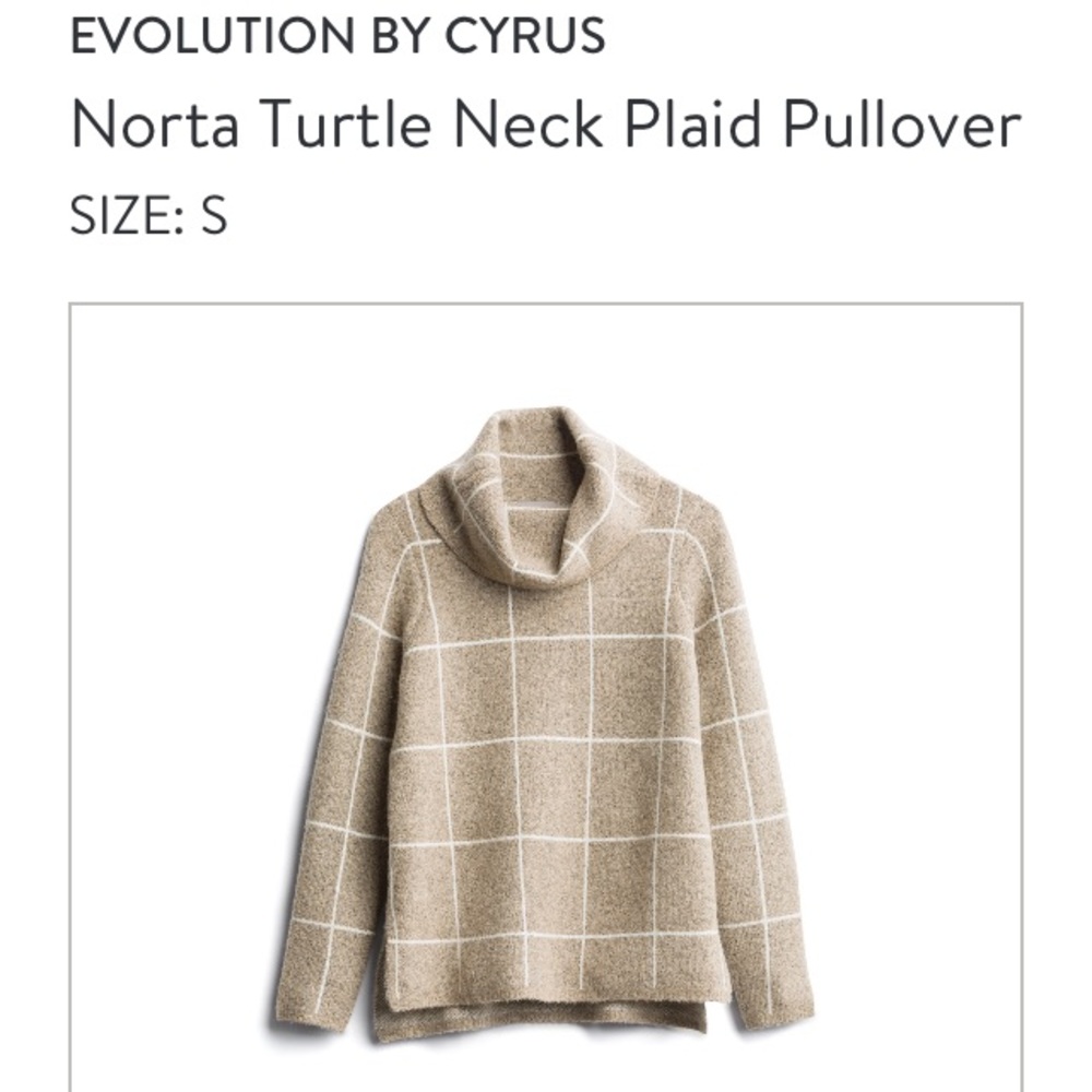 Stitch fix plaid pull over NWT
